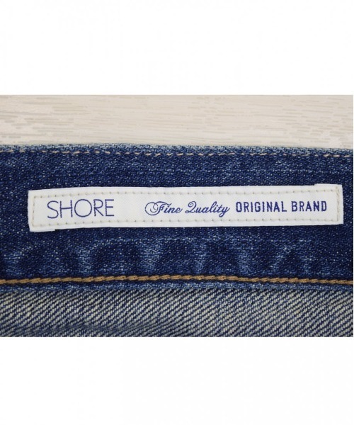「SHORE 」 デニムパンツ MEDIUM ライトインディゴブルー レディース_画像9
