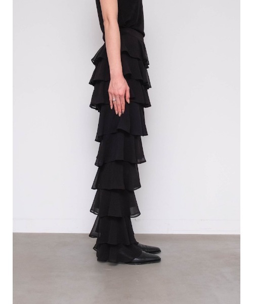 【完売品】sahara ティアードパンツ ブラック sahara（サハラ） パンツ Tiered Pants レディース : ZOZOTOWN Yahoo