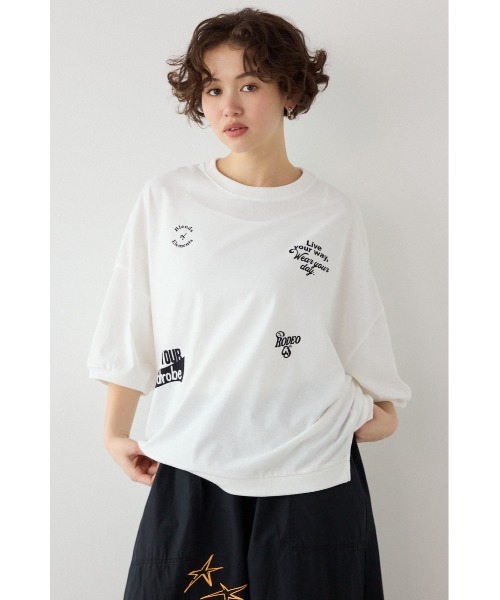 RODEOCROWNS ビック Tシャツ お揃い レディース(F) キッズ(M) RODEO CROWNS WIDE BOWL（ロデオクラウンズワイドボウル） tシャツ