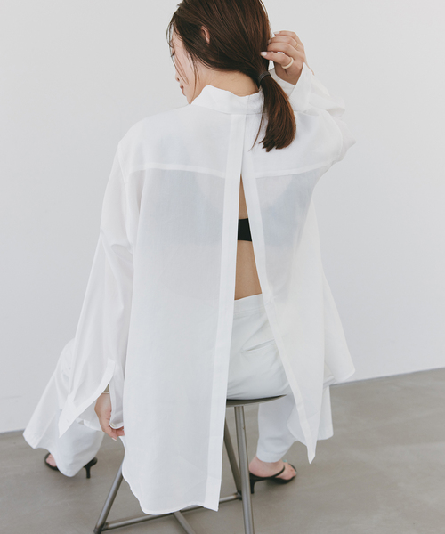 plage ブラウス　チュニック　シャツ plage（プラージュ） ブラウス シャツ Tuck Sleeves シャツ レディース