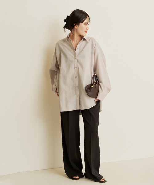 プラージュシャツ plage（プラージュ） ブラウス シャツ Sway Back Tuck シャツ