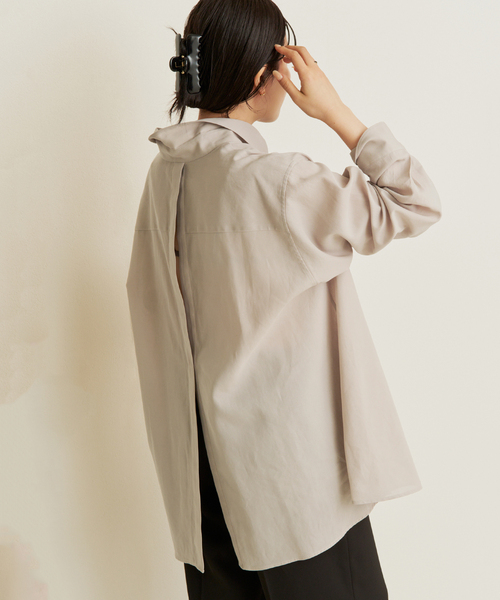 plage（プラージュ） ブラウス シャツ Back open シャツ レディース