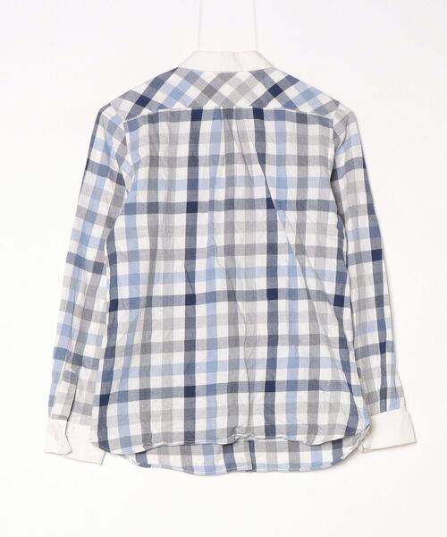 「PAUL&JOE SISTER」 チェック柄長袖シャツ 2 ブルー レディース_画像2