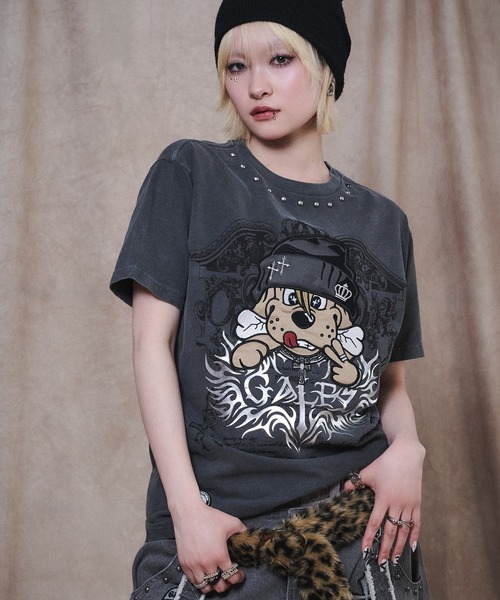 IMVAL×GALFY ガルフィー ブラック Tシャツ タグ付き シワあり GALFY（ガルフィー） tシャツ 「GALFY/ガルフィー」爆アゲ↑↑ギラT
