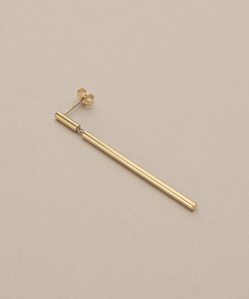 ピアス K10中空バースウィング スタッドピアス レディースの画像