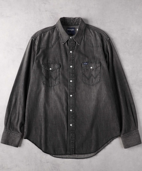 Wrangler（ラングラー） 長袖シャツ M ブラック メンズ : ZOZOTOWN