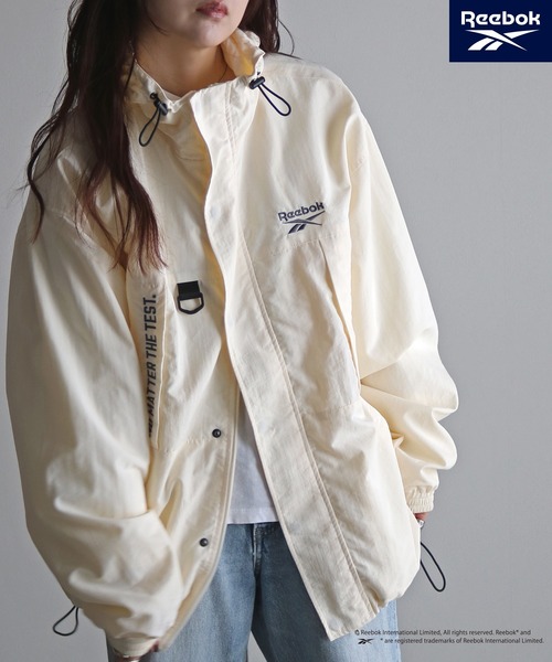 「COURO」 「Reebok」お山パーカー L 象牙色 レディース