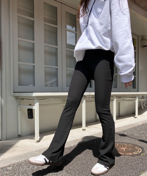 「meJane」 レギンスパンツ M グレー レディース_画像2