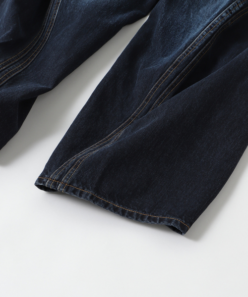 ジーンズ NVRFRGT / ネヴァーフォーゲット 3D TWISTED WIDE LEG JEANS/DARK F メンズの画像
