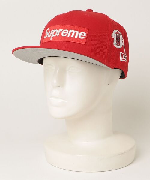Supreme（シュプリーム） キャップ「NEW ERAコラボ」 - レッド メンズ