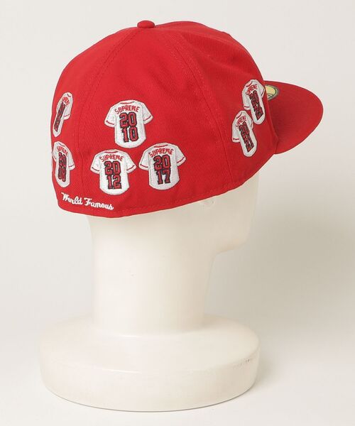 Supreme（シュプリーム） キャップ「NEW ERAコラボ」 - レッド メンズ 