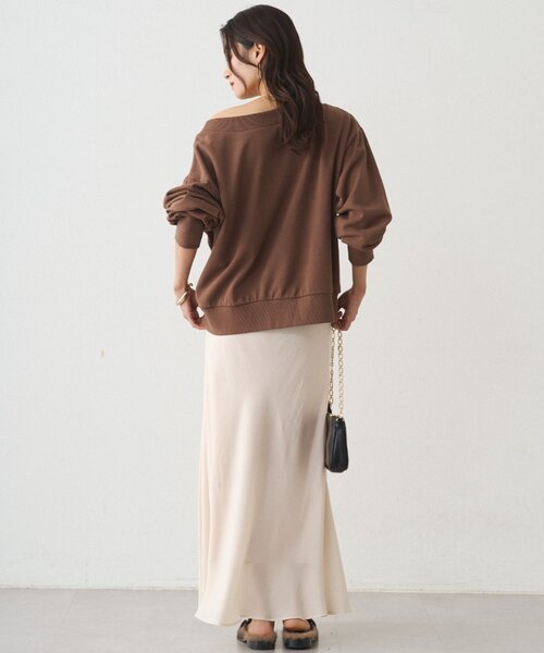 「LOUNGEDRESS」 フレアスカート MEDIUM ブラウン レディース_画像5