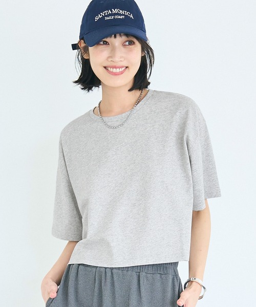 coca（コカ） tシャツ 半袖 クロップドワイドTシャツ レディース