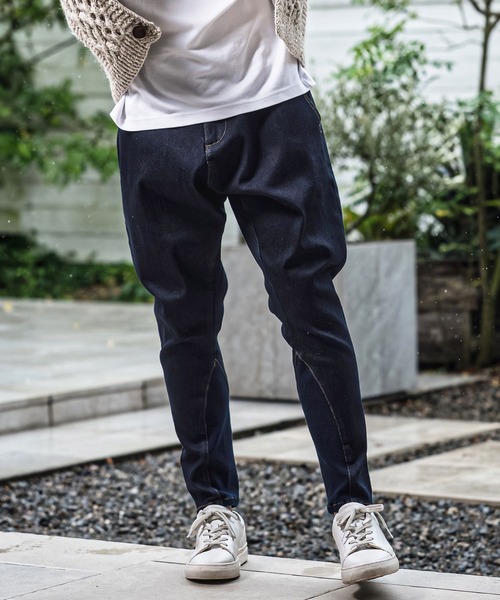 CAMBIO（カンビオ） ジーンズ mp15179-Stretch Denim Oval Rib Sarouel 