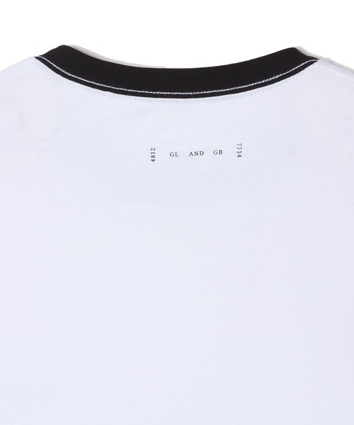 「CRIMIE」 長袖Tシャツ L ブラック×ホワイト メンズ_画像4
