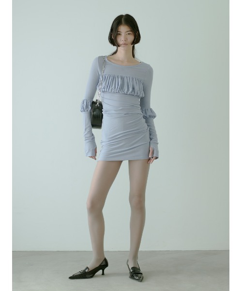 「SORIN」 長袖カットソー 38 ホワイト レディース_画像2