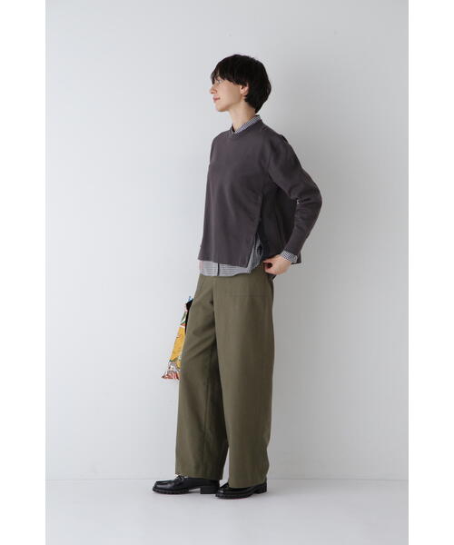 「human woman」 長袖カットソー MEDIUM レッド レディース_画像5