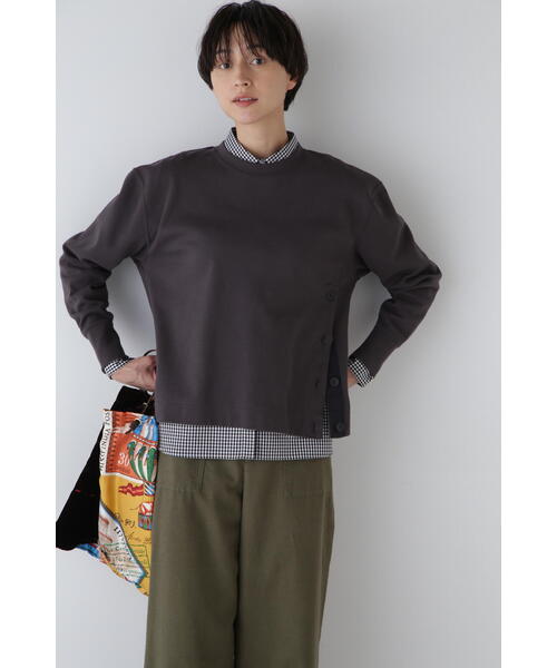「human woman」 長袖カットソー MEDIUM レッド レディース_画像6