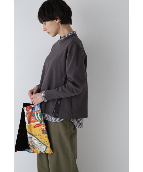 「human woman」 長袖カットソー MEDIUM レッド レディース_画像8