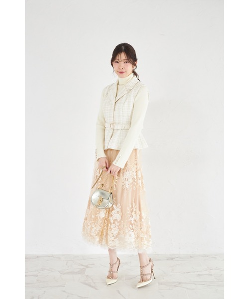 「tocco closet」 フレアスカート M ラベンダー レディース_画像3