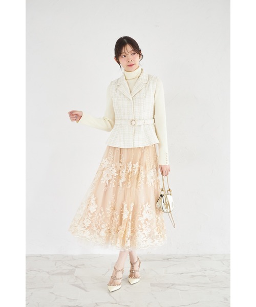 「tocco closet」 フレアスカート M ラベンダー レディース_画像4