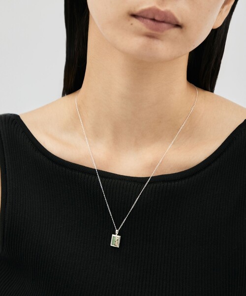 Jouete ジュエッテ S925 ネックレス トップ付き クリスタル Jouete（ジュエッテ） ネックレス 「コア」 ネックレス グリーン