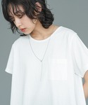 ワンピース 半袖 ポケット付きTシャツワンピースの詳細画像1
