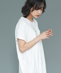 ワンピース 半袖 ポケット付きTシャツワンピースの詳細画像2