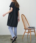 ワンピース 半袖 ポケット付きTシャツワンピースの詳細画像4