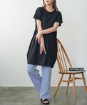 ワンピース 半袖 ポケット付きTシャツワンピースの詳細画像5