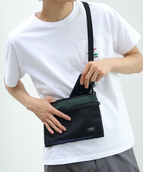 BEAMS HEART ショルダーバッグ 「ユニセックス」メッシュコンビ