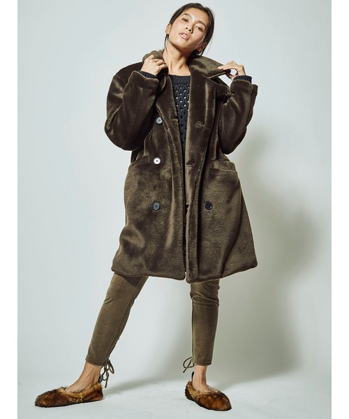 DELUXE（デラックス） コート アウター 「mikomori × DELUXE」ECO FUR