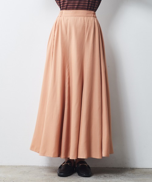 新品タグ付き TO BE CHIC プリーツフレアスカート 大きいサイズ46