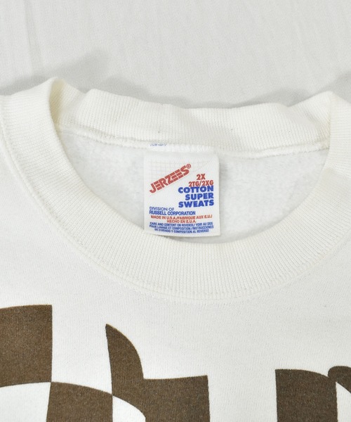JERZEES  ビンテージ　スウェット　無地　2xl  オーバーサイズ VINTAGE トレーナー スウェット 「ヴィンテージ古着」80's