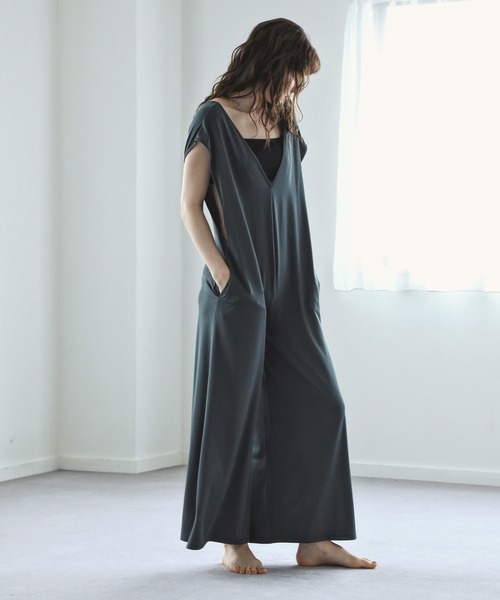 ラッシュガード UPF50+ 2WAYサロペットオールインワン ワイドパンツ