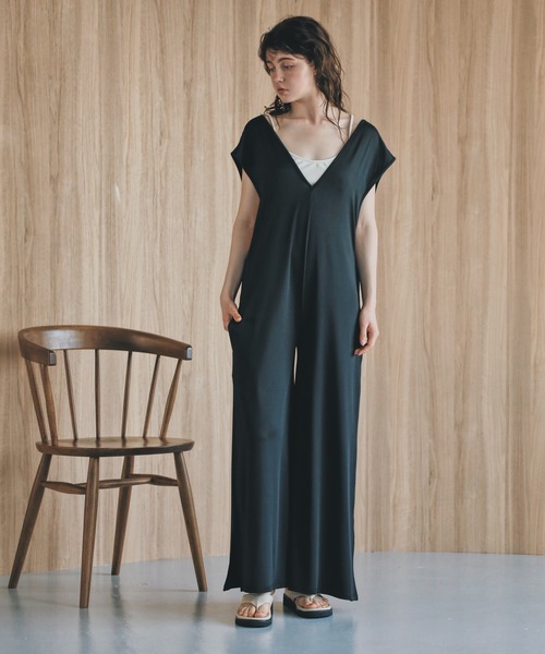 ラッシュガード UPF50+ 2WAYサロペットオールインワン ワイドパンツ