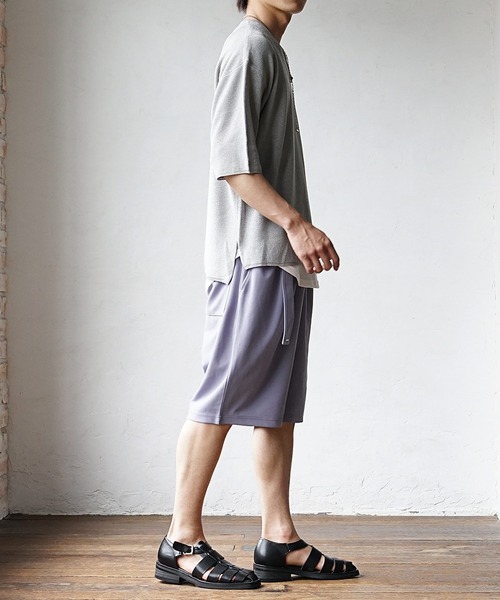 MinoriTY パンツ 「MinoriTY」ベルト付きワイドハーフパンツ