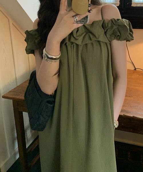 Sears シアーズ vintage オフショルダー ワンピース 36 USA deux amour ワンピース オフショルダーオーバーサイズワンピース
