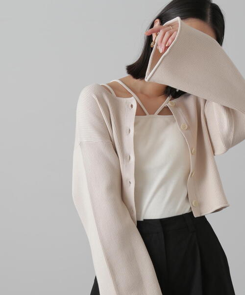 メロンカラージップアップカーディガン確認画像｜キッズ服(100cm~)