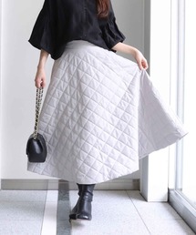 キルティングスカート 新品タグ付き キルティング フロントジップスカート | AND ON JIONE STORE