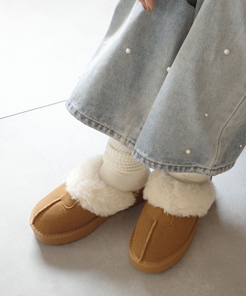 AmiAmi（アミアミ） スリッポン 「2025秋冬再販！」厚底ムートン
