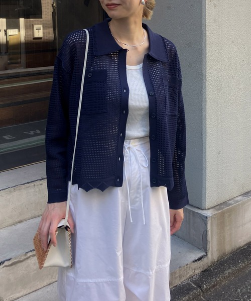 Audrey and John Wad◆カーディガン(薄手)/FREE/コットン/GRY/A8901 URBAN RESEARCH DOORS｜『別注』Audrey and John Wad*DOORS バイ