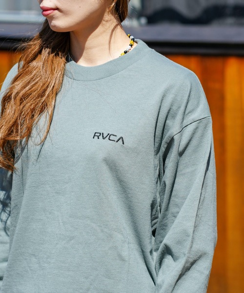 関税/送料込★RVCA★ロングスリーブ Tシャツ RVCA tシャツ レディース FAKE LS ロングスリーブTシャツ