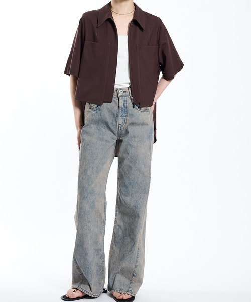 PUBLIC DENIM MULTI RELAX フレアデニム　デニム PUBLIC TOKYO ジーンズ デニム デニムパンツ DENIM MULTIRELAX