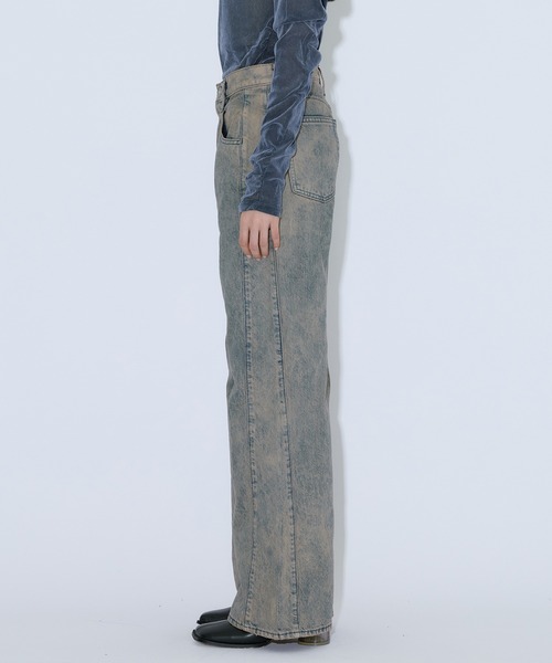 PUBLIC DENIM MULTI RELAX フレアデニム　デニム PUBLIC TOKYO ジーンズ デニム デニムパンツ DENIM MULTIRELAX