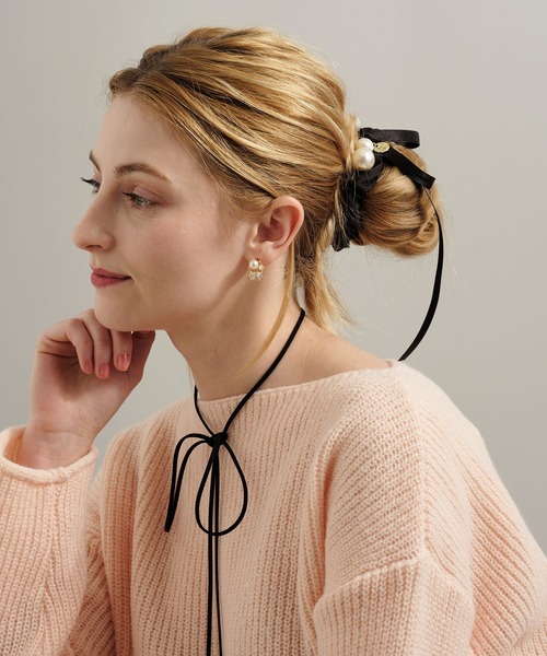 ZAKKA-BOX（ザッカボックス） ヘアゴム パールリボンヘアゴム