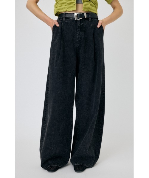 MOUSSY ジーンズ デニム デニムパンツ WAVY TUCK BAGGY
