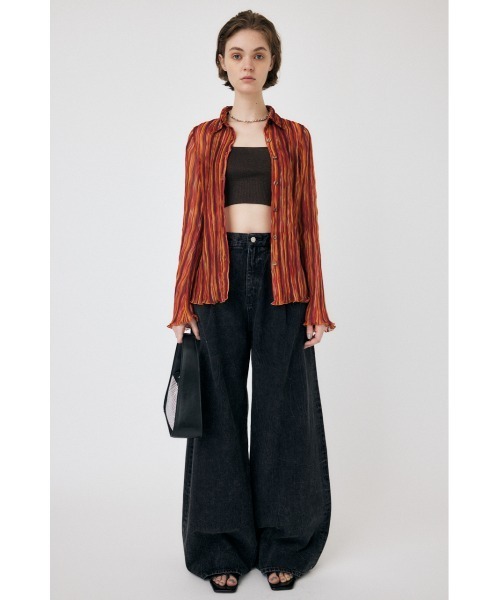 MOUSSY ジーンズ デニム デニムパンツ WAVY TUCK BAGGY