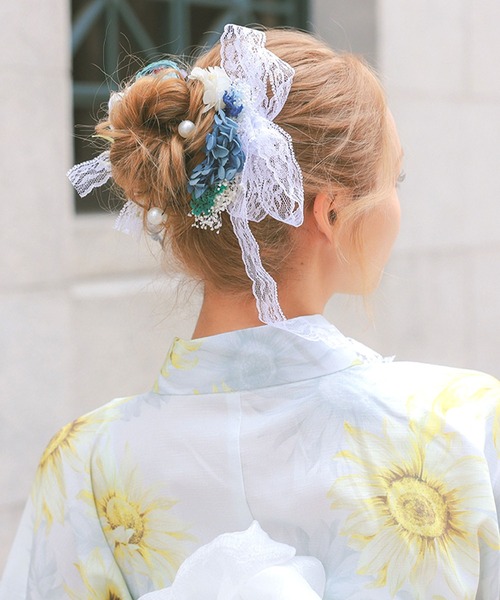 浴衣にも かんざし ヘアアクセ ブライダル Retica（レティカ） 浴衣 ヘアアクセサリー 髪飾り パールピン