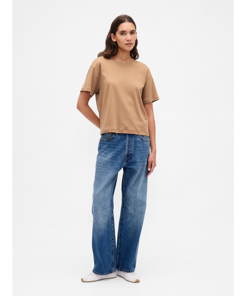 GAP tシャツ スーピマ(R) コットンリラックスtシャツ（半袖